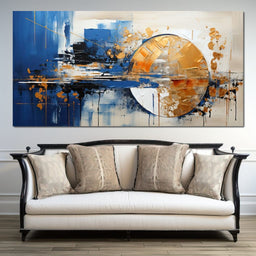 Golden Royal Geometric Harmony 07 - Wildrose Creations - NicheCanvas