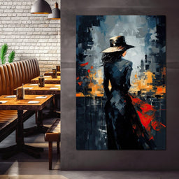 Dusk Enigma in Monochrome - NicheCanvas