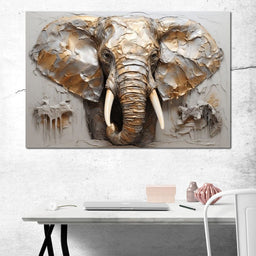 Silver Elephant - NicheCanvas