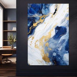 Glossy Liquid Abstraction - NicheCanvas