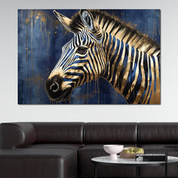 Gilded Zebra - NicheCanvas
