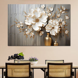 Floral Symphony by the Window - NicheCanvas