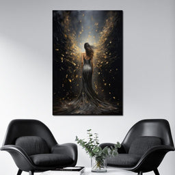 Ethereal Dream of a Starlit Muse - NicheCanvas