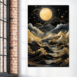 Golden Night in the Universe - NicheCanvas