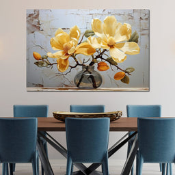 Yellow Magnolia Tree 6 - Wildrose Creations - NicheCanvas