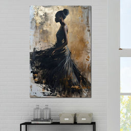 Golden Noir Elegance - NicheCanvas
