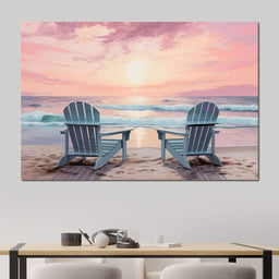 Vacation Beach Chairs - NicheCanvas