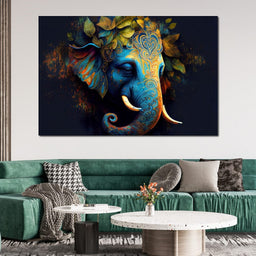 The Blue Elephant - NicheCanvas