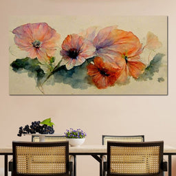 Watercolor Flowers - NicheCanvas