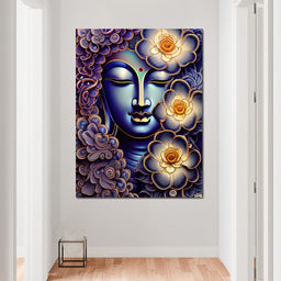 Buddha Face 02 - NicheCanvas