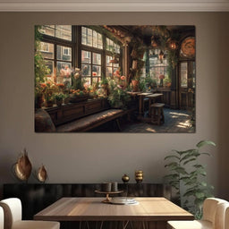 Floral Window - NicheCanvas