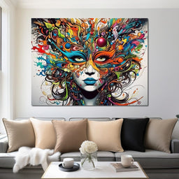 Vibrant Doodle of Visual Delight - NicheCanvas