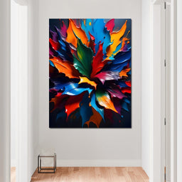 Paint Splatter Flower - Johanjjf - NicheCanvas