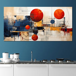 Golden Royal Geometric Harmony 09 - Wildrose Creations - NicheCanvas