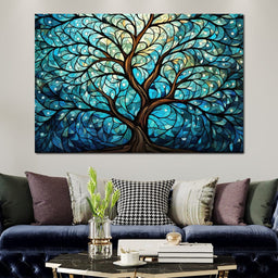 Organic Azure Foliage - Cole Williams - NicheCanvas