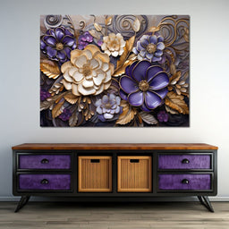 Glass Bloom in Golden Twilight - NicheCanvas