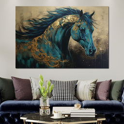 Gilded Horse - NicheCanvas