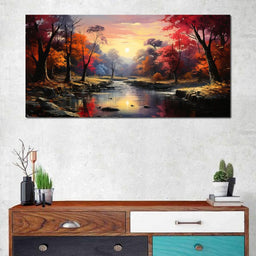 River in the Woods - NicheCanvas