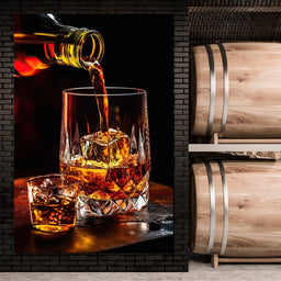 Whiskey's Prismatic Elegance - NicheCanvas