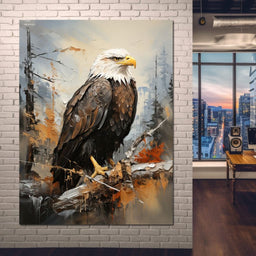 Majestic Eagle Outlook - NicheCanvas