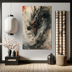 Ethereal Dragon's Maelstrom - NicheCanvas