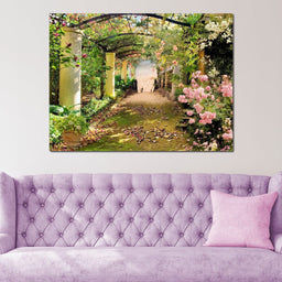 Floral Walkway - NicheCanvas