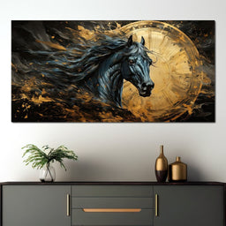 Astral Equine Eclipse - NicheCanvas
