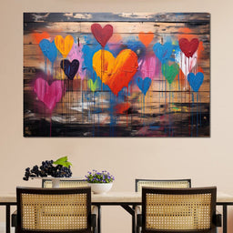 Spectrum of Embracing Hearts - NicheCanvas