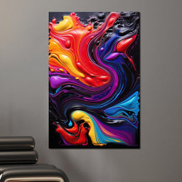 Twilight Abyss Energetic Pour - NicheCanvas