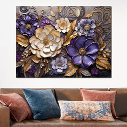 Glass Bloom in Golden Twilight - NicheCanvas