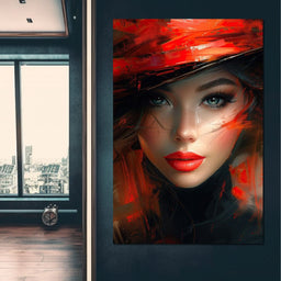 Siren in Rouge Overture - NicheCanvas