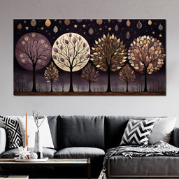 Violet Forest Seasons - NicheCanvas