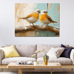 Sunlit Songbird Serenade - NicheCanvas