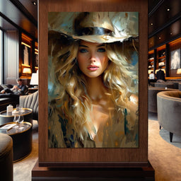 Golden Serenity Portrait - NicheCanvas