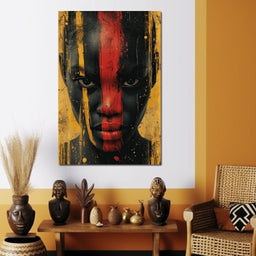 Golden Noir Revelation - NicheCanvas