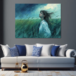 Zephyr's Embrace in Verdure - NicheCanvas