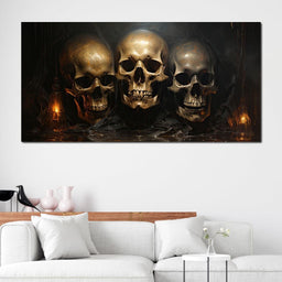 Gothic Symphony of the Skulls - Raven Blackwood - NicheCanvas