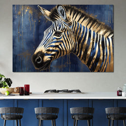 Gilded Zebra - NicheCanvas