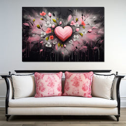 Embracing Petal Heartbeat - NicheCanvas