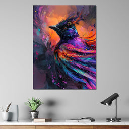 Vibrant Feathered Dreams - NicheCanvas