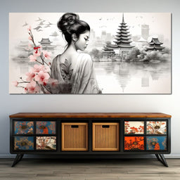 Ethereal Geisha Serenity - NicheCanvas