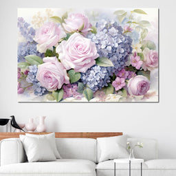 Bloom Symphony in Pastel - NicheCanvas