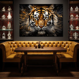 Midnight Tiger Majesty - NicheCanvas