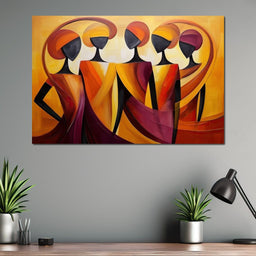 Golden Elegance in Abstract  - NicheCanvas