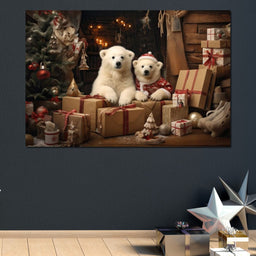 Christmas Spirit Bears - NicheCanvas