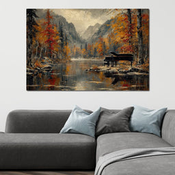 Autumn Serenade Reflections - NicheCanvas