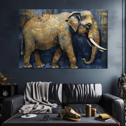 Gilded Elephant - NicheCanvas