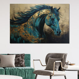 Gilded Horse - NicheCanvas