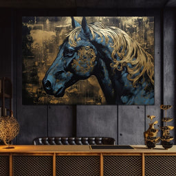 Gilded Royal Horse - NicheCanvas