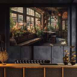 Floral Window - NicheCanvas